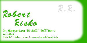 robert risko business card